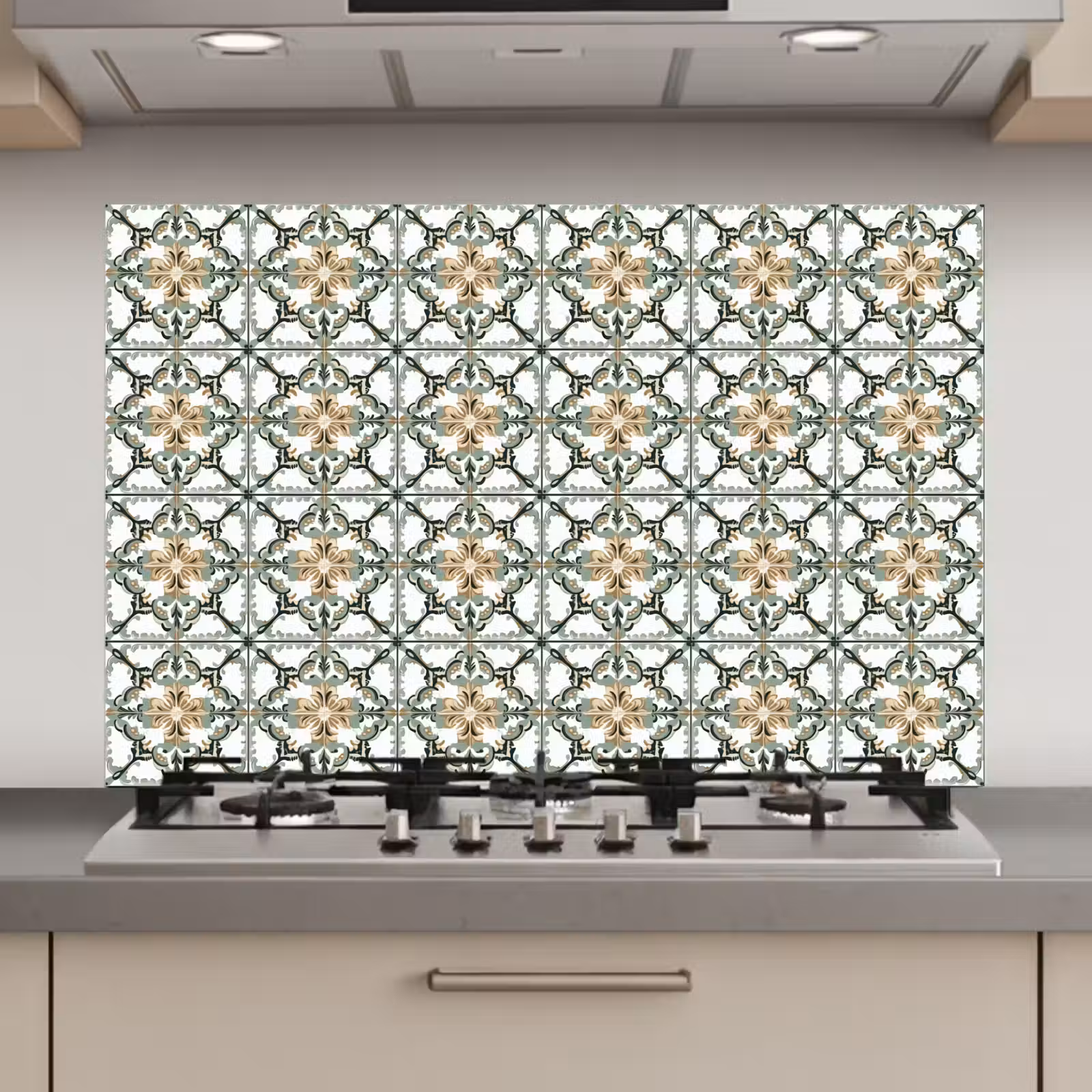 Spatscherm keuken - Floraal - Verweerd - Keurrijk — 1
