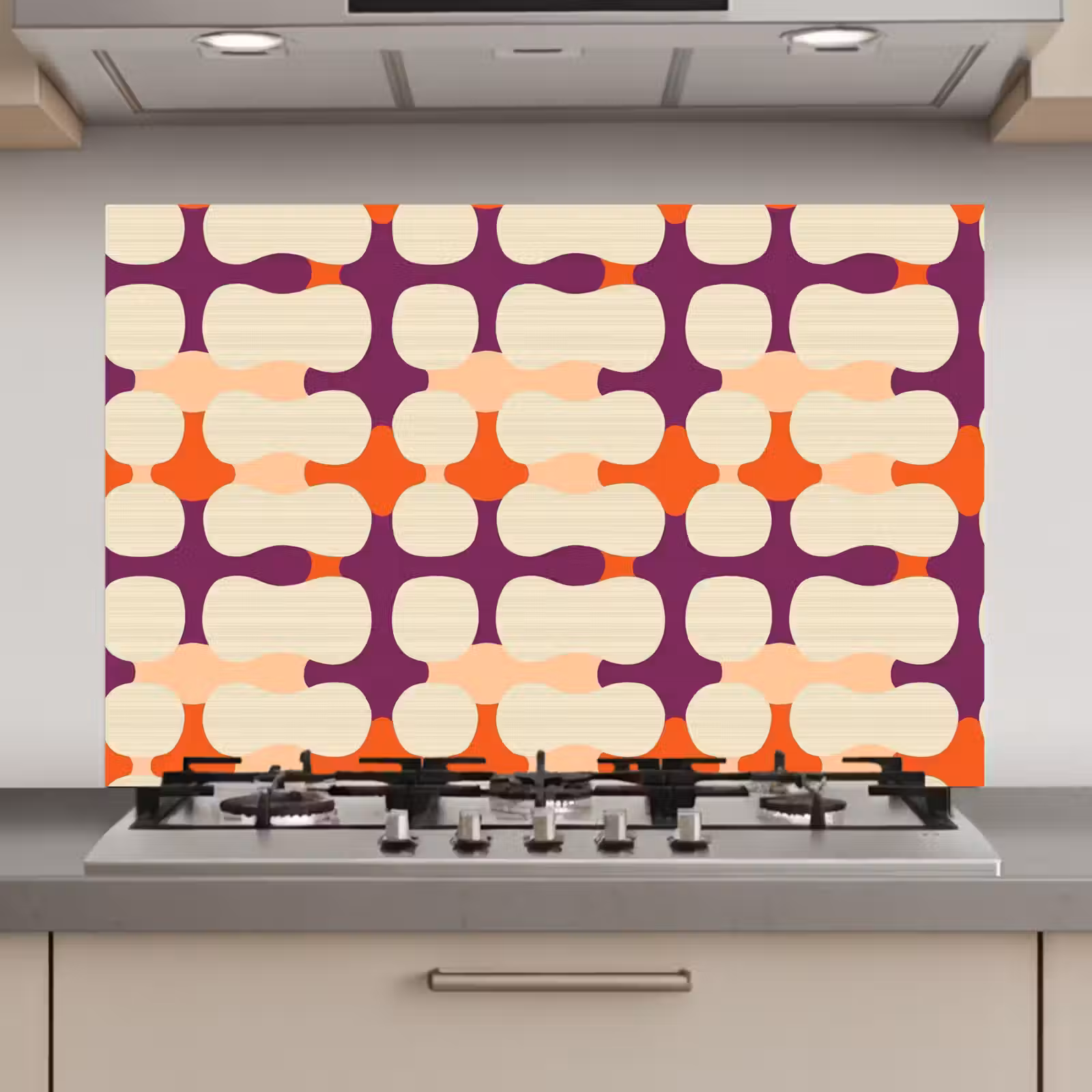 Spatscherm keuken - Modern - Patroon - Kleurrijk — 1