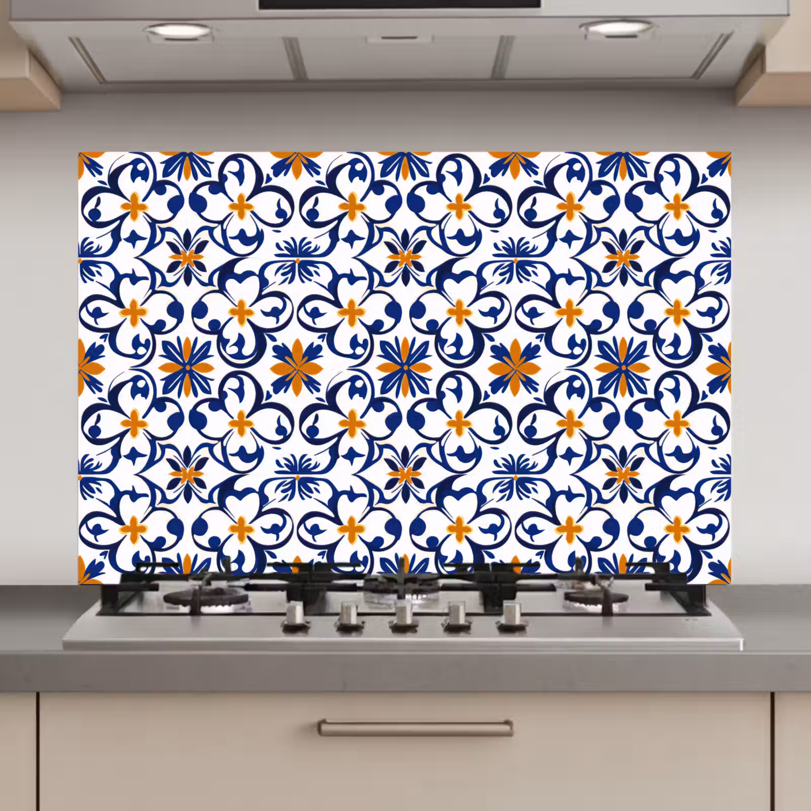 Spatscherm keuken - Patroon - Modern - Kleurrijk — 1