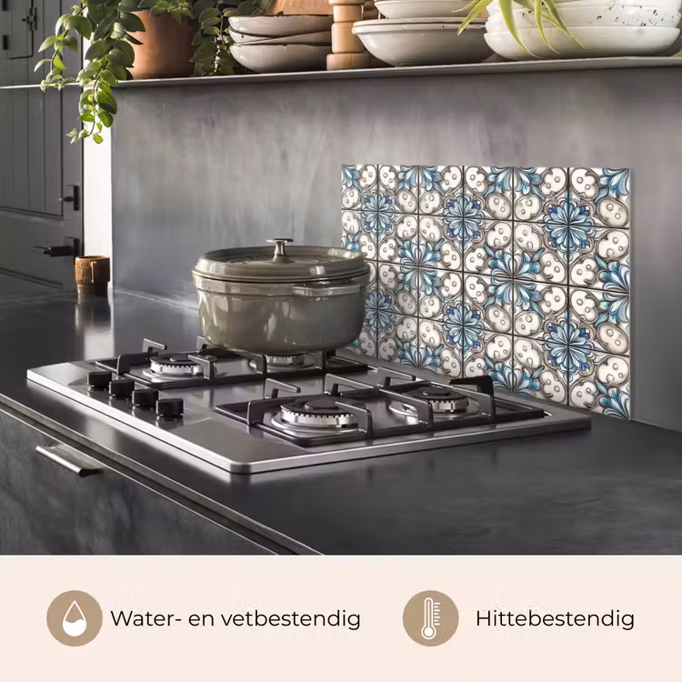 Spatscherm keuken - Barok - Tegel - Kleurrijk — 7