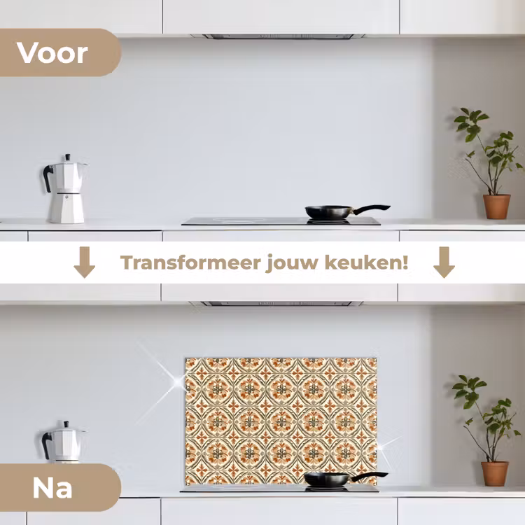 Spatscherm keuken - Elegant - Antiek - Kleurrijk — 3