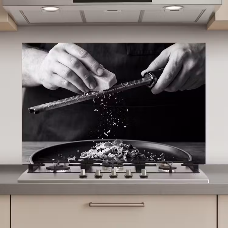 Spatscherm keuken - Kaas - Pasta - Rasp — 1
