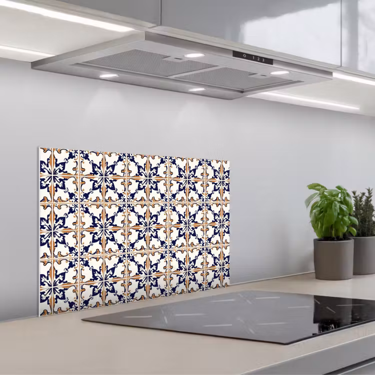 Spatscherm keuken - Klassiek - Patroon - Kleurrijk — 5
