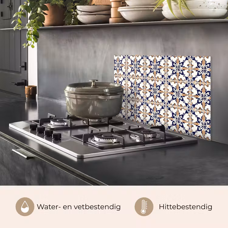 Spatscherm keuken - Klassiek - Patroon - Kleurrijk — 7