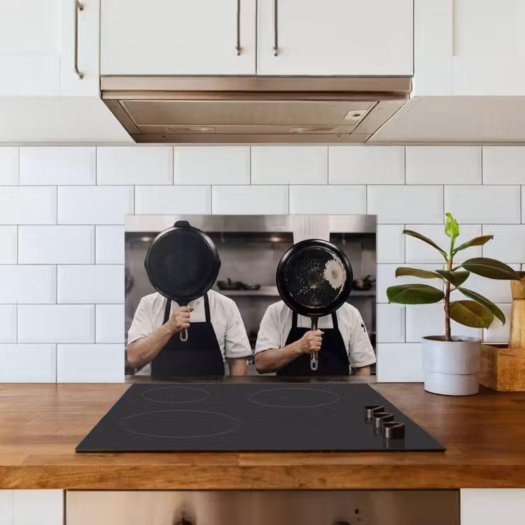 Spatscherm keuken - Koks - Koekenpannen - Keuken — 6