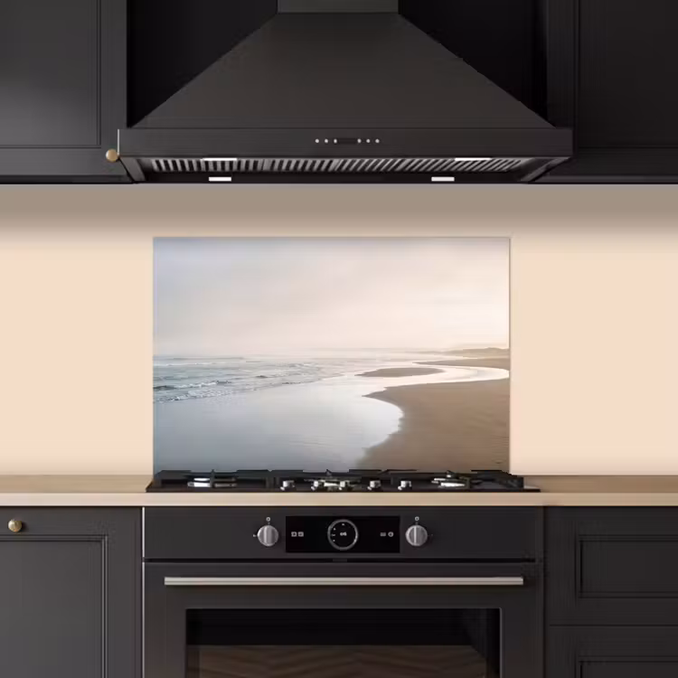 Spatscherm keuken - Kustlijn - Strand - Oceaan — 2