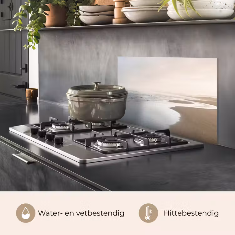 Spatscherm keuken - Kustlijn - Strand - Oceaan — 7