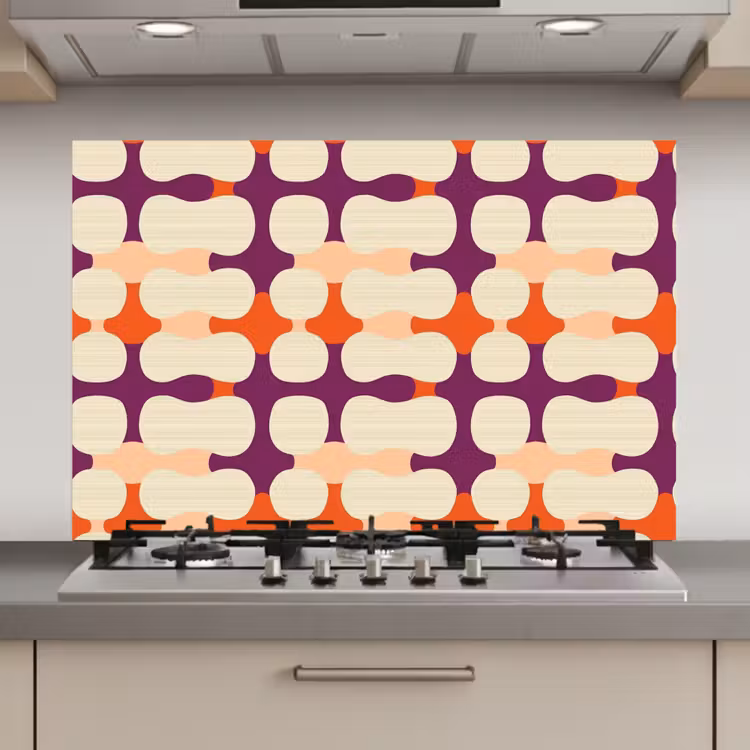 Spatscherm keuken - Modern - Patroon - Kleurrijk — 1