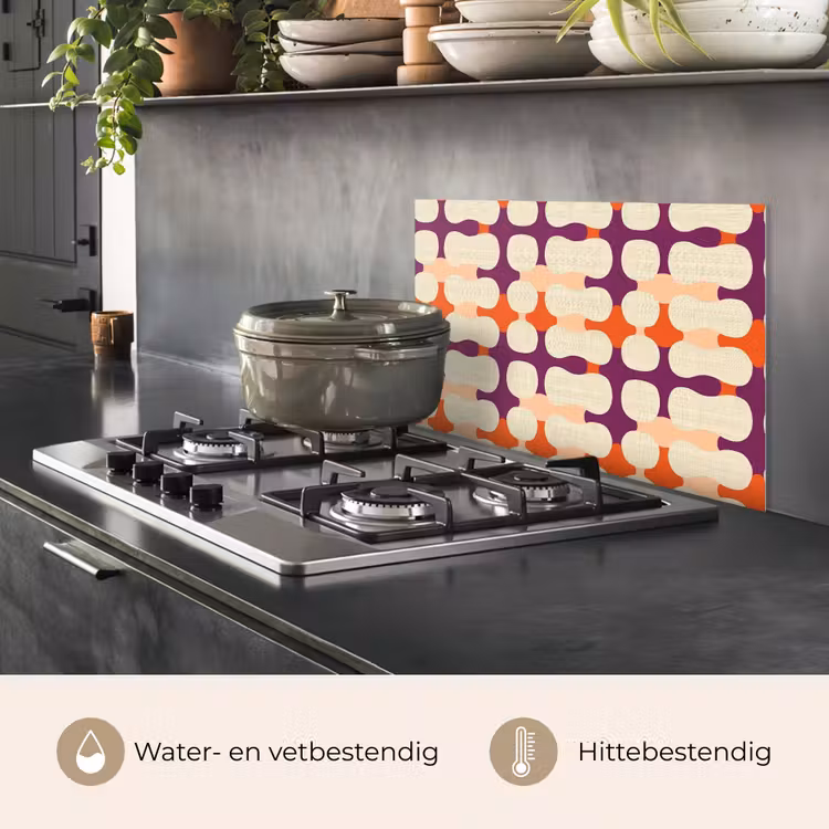 Spatscherm keuken - Modern - Patroon - Kleurrijk — 7