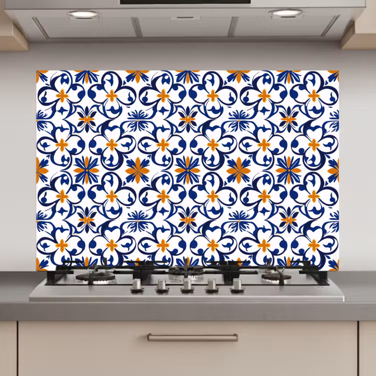 Spatscherm keuken - Patroon - Modern - Kleurrijk — 1