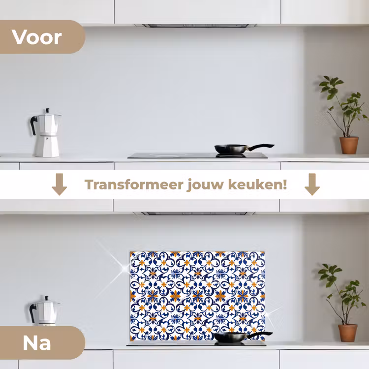 Spatscherm keuken - Patroon - Modern - Kleurrijk — 3
