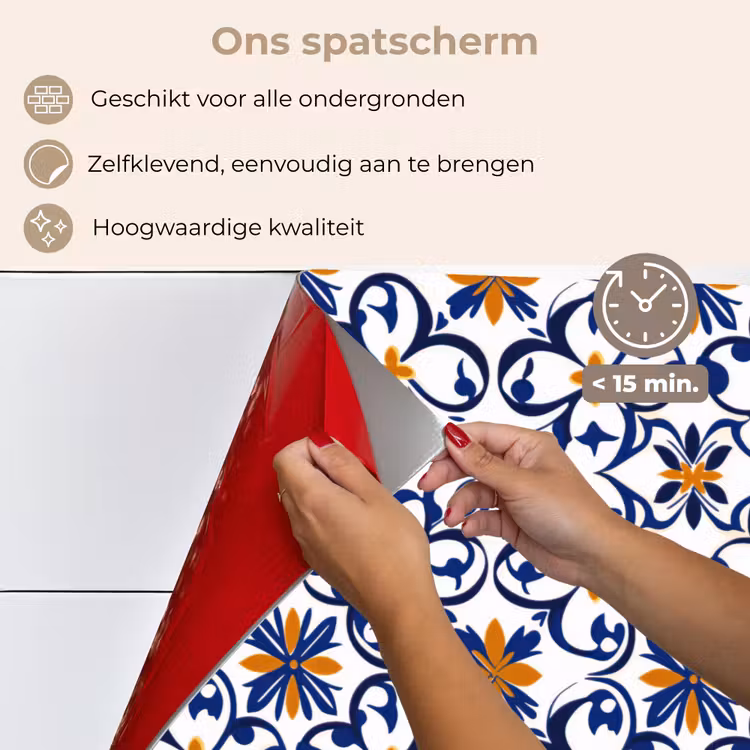 Spatscherm keuken - Patroon - Modern - Kleurrijk — 4