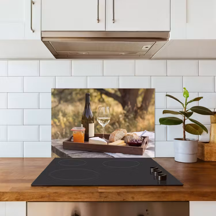 Spatscherm keuken - Picknick - Wijn - Kaasplankje — 6
