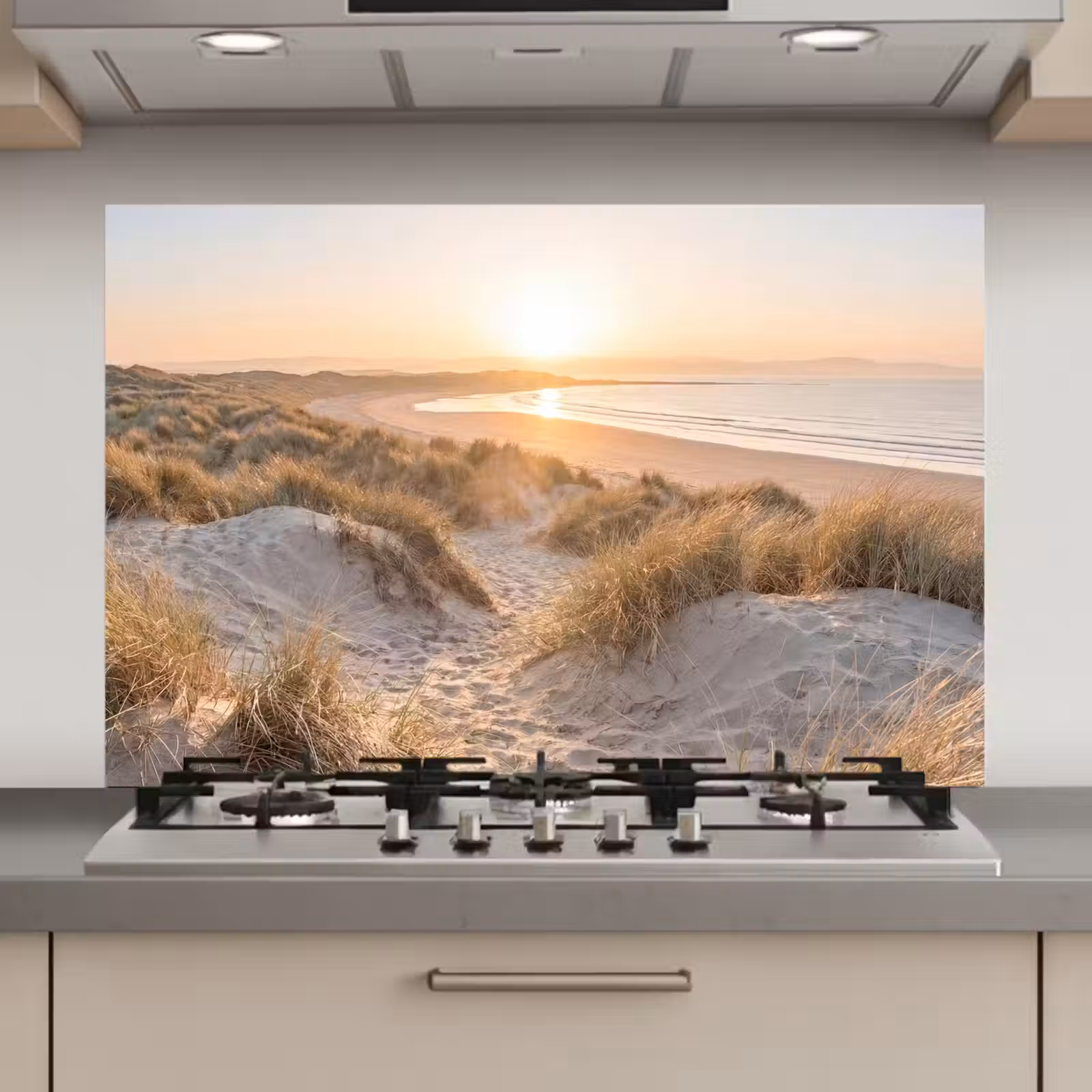 Spatscherm keuken - Duinen - Strand - Zee — 1