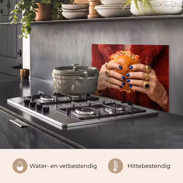 Spatscherm keuken - Broodje - Bontjas - Goud — 7