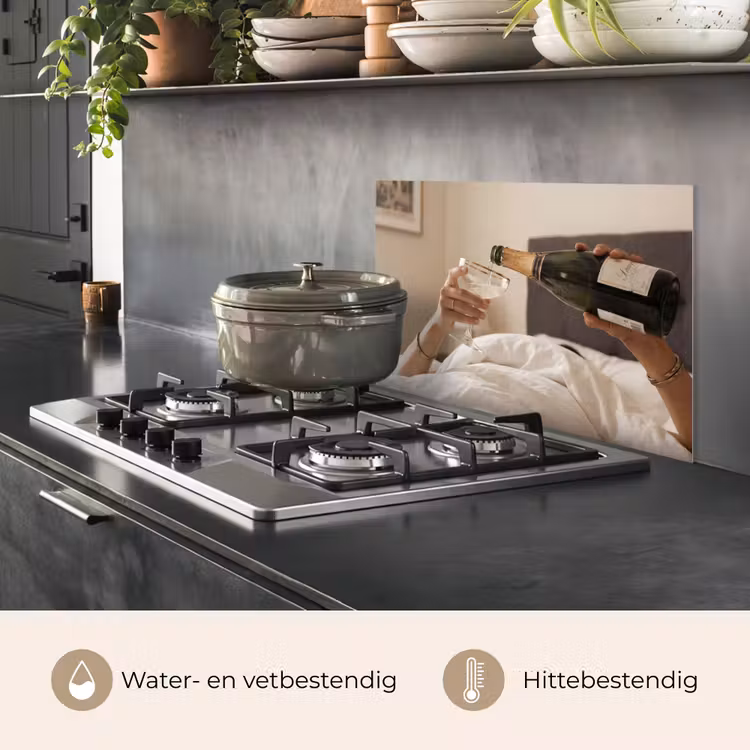Spatscherm keuken - Champagne - Bed - Bubbels — 7