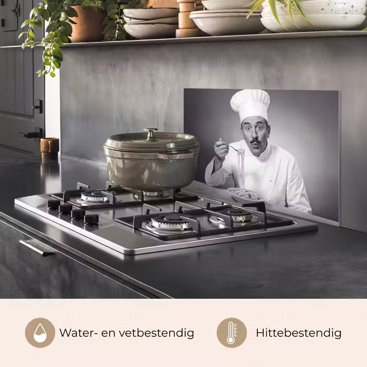 Spatscherm keuken - Chef - Spaghetti - Pasta — 7