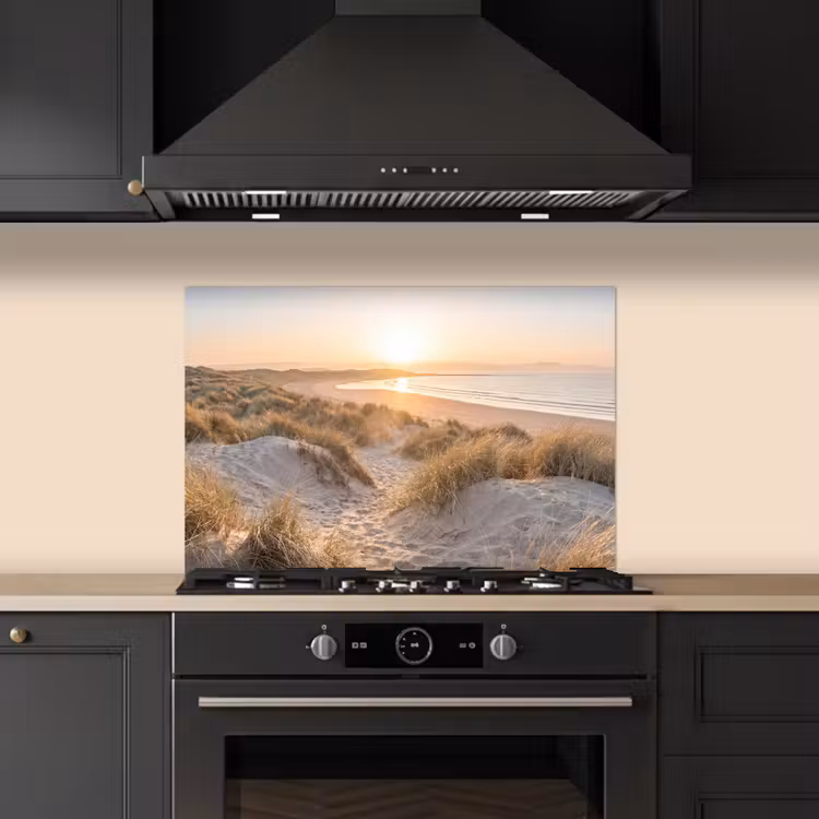 Spatscherm keuken - Duinen - Strand - Zee — 2