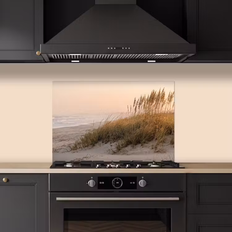 Spatscherm keuken - Duinlandschap - Zonsondergang - Strand — 2