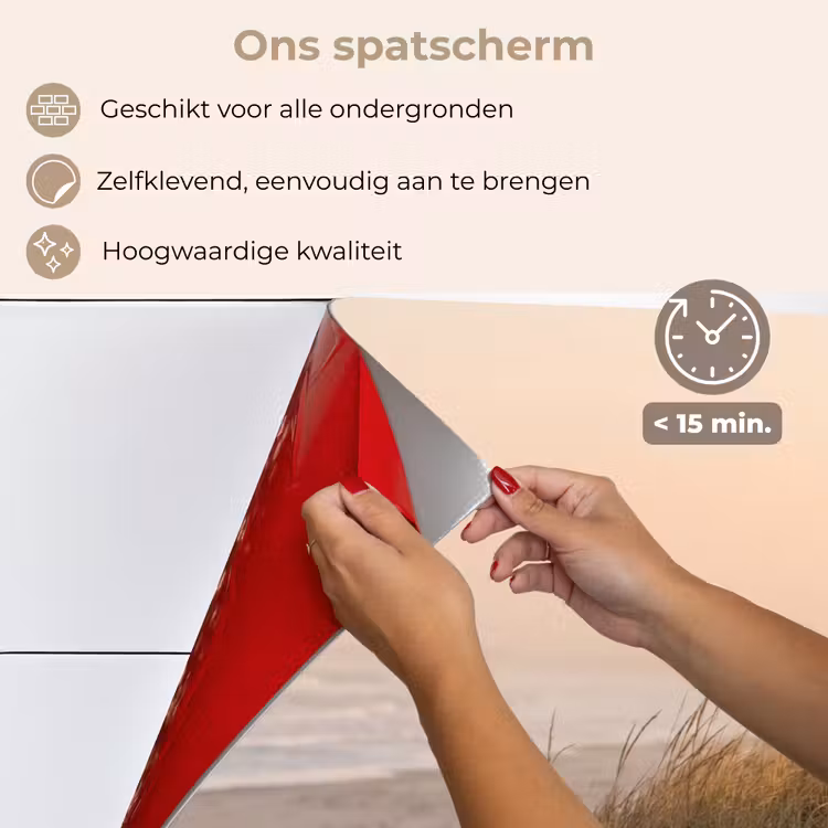 Spatscherm keuken - Duinlandschap - Zonsondergang - Strand — 4