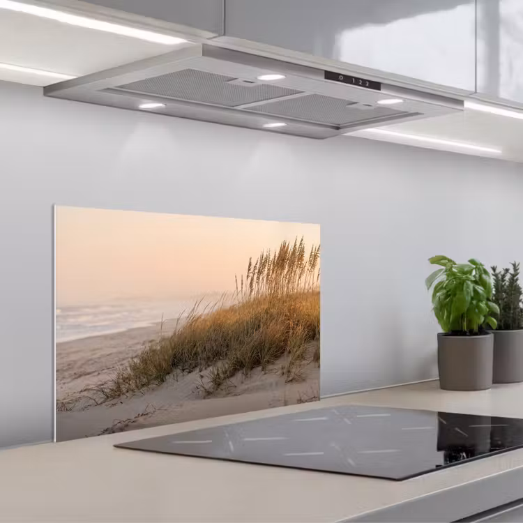 Spatscherm keuken - Duinlandschap - Zonsondergang - Strand — 5