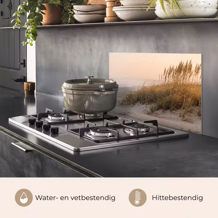 Spatscherm keuken - Duinlandschap - Zonsondergang - Strand — 7
