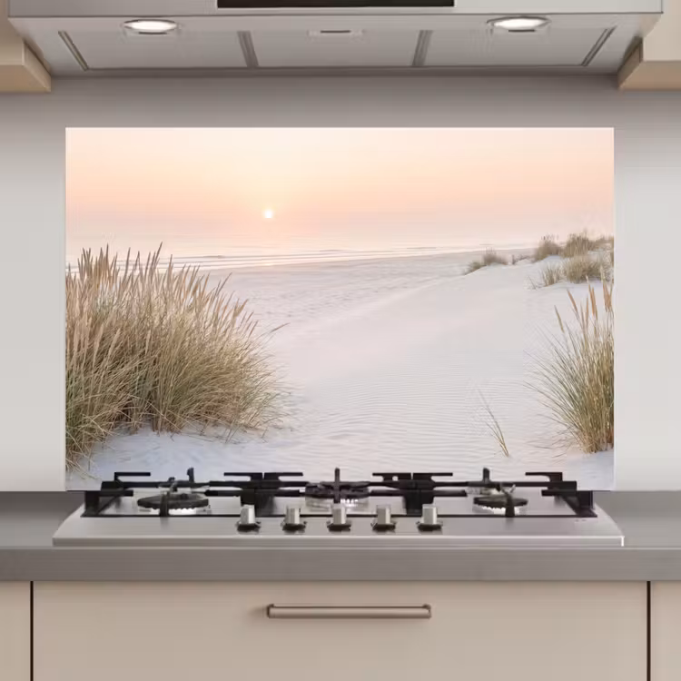 Spatscherm keuken - Horizon - Duinlandschap - Zand — 1