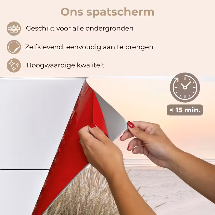 Spatscherm keuken - Horizon - Duinlandschap - Zand — 4