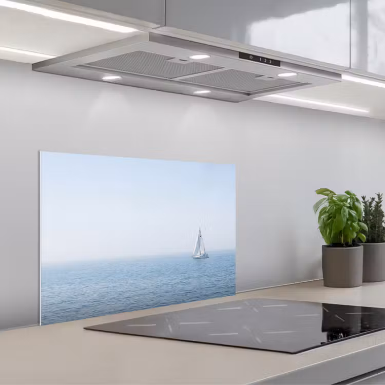 Spatscherm keuken - Horizon - Zeilboot - Zee — 5