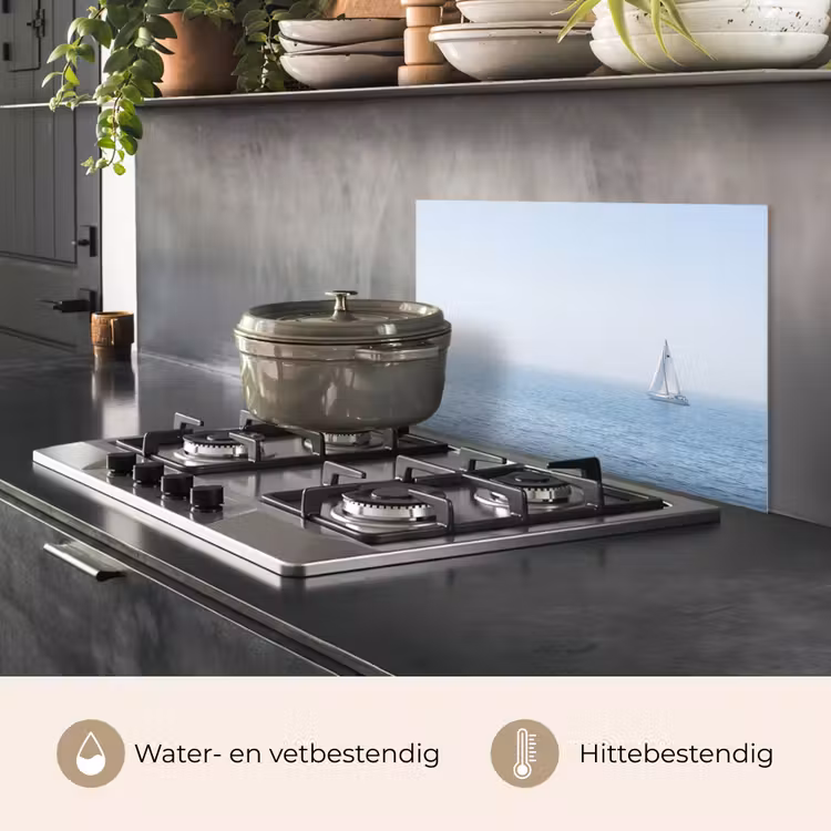 Spatscherm keuken - Horizon - Zeilboot - Zee — 7