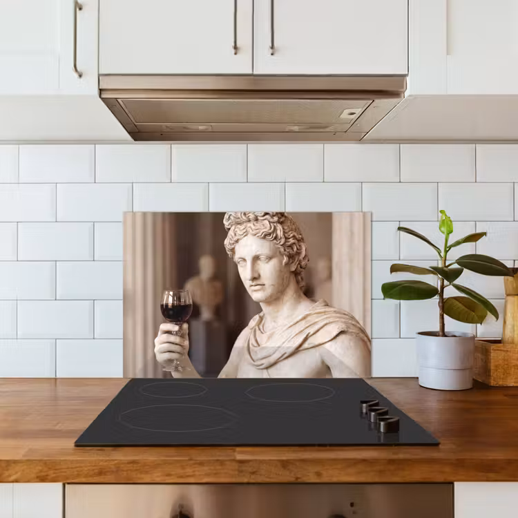 Spatscherm keuken - Klassiek - Marmer - Wijn — 6