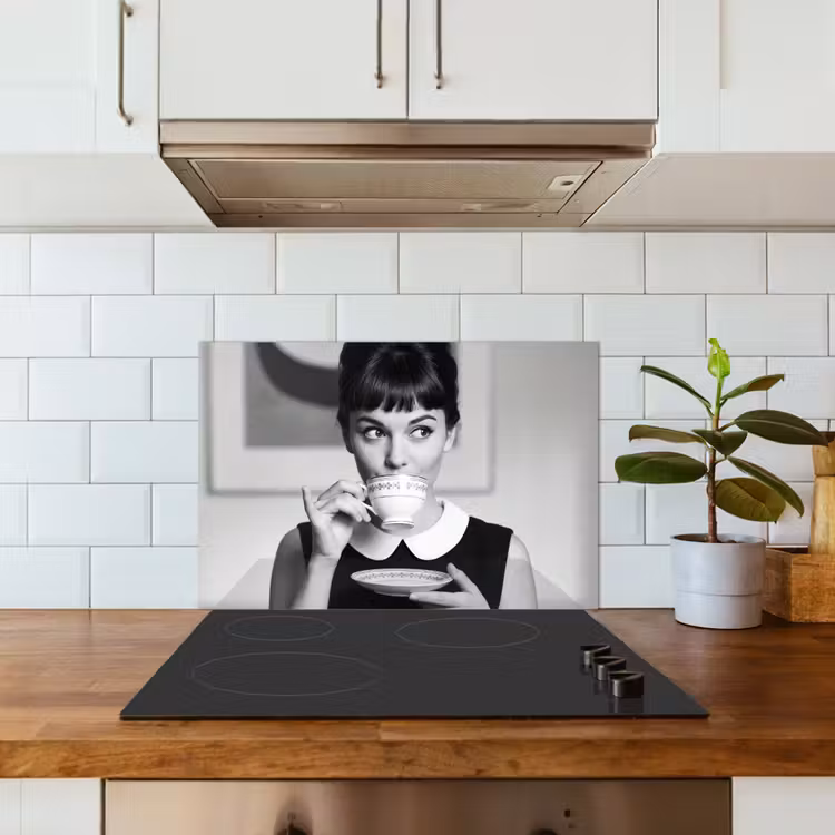 Spatscherm keuken - Portret - Thee - Vrouw — 6