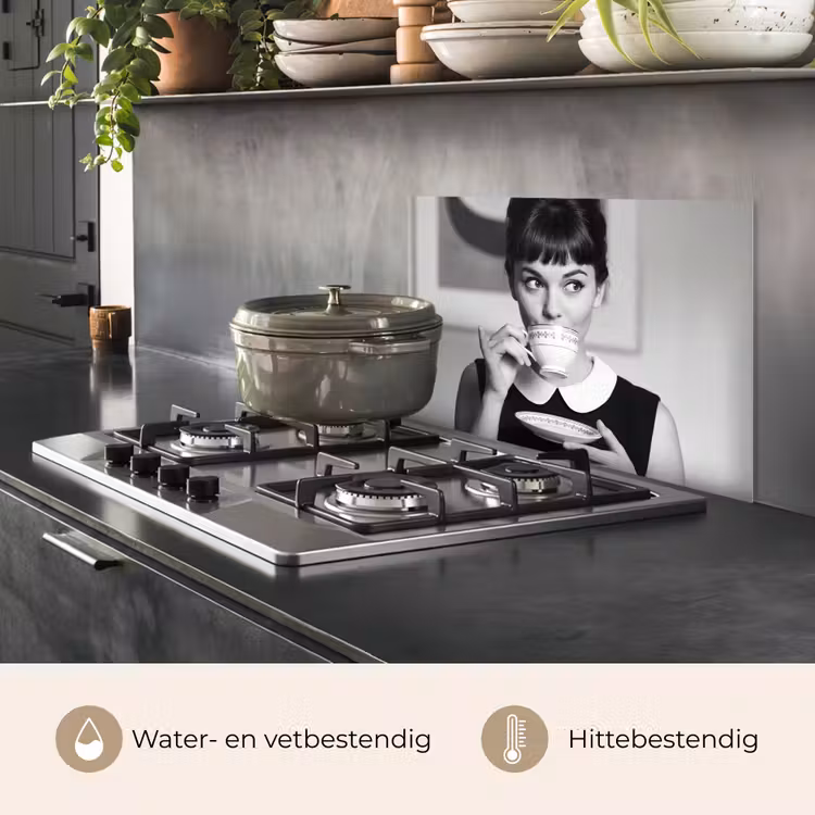Spatscherm keuken - Portret - Thee - Vrouw — 7