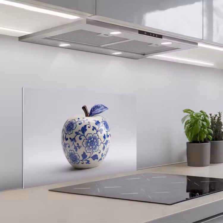 Spatscherm keuken - Appel - Blauw - Klassiek — 5