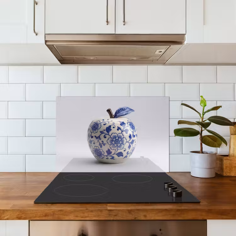 Spatscherm keuken - Appel - Blauw - Klassiek — 6