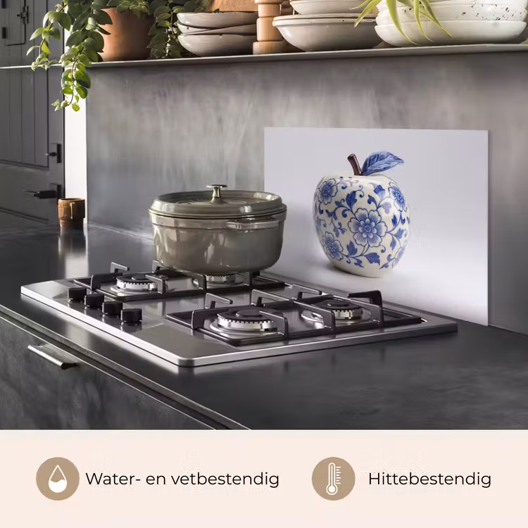 Spatscherm keuken - Appel - Blauw - Klassiek — 7