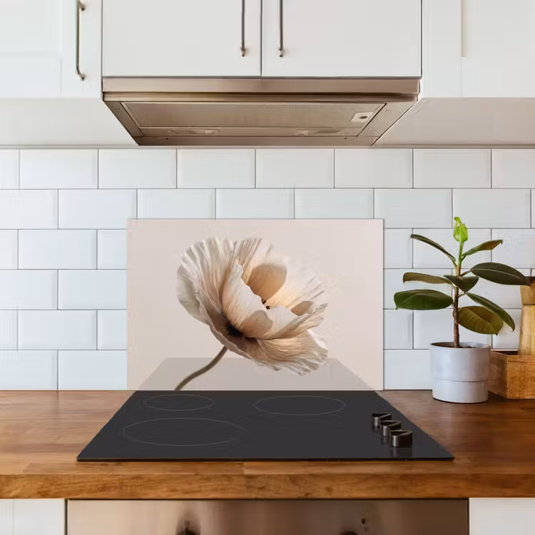 Spatscherm keuken - Bloem - Beige - Crème — 6