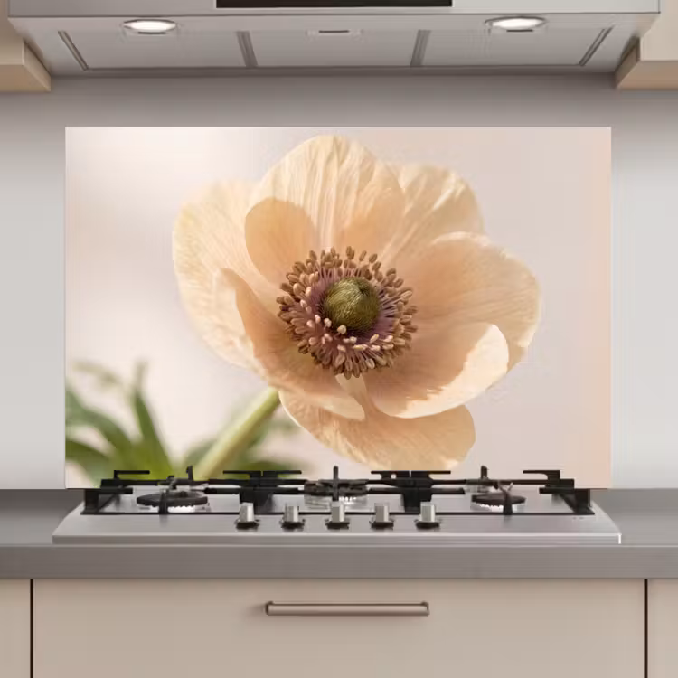Spatscherm keuken - Bloem - Minimalistisch - Groen — 1