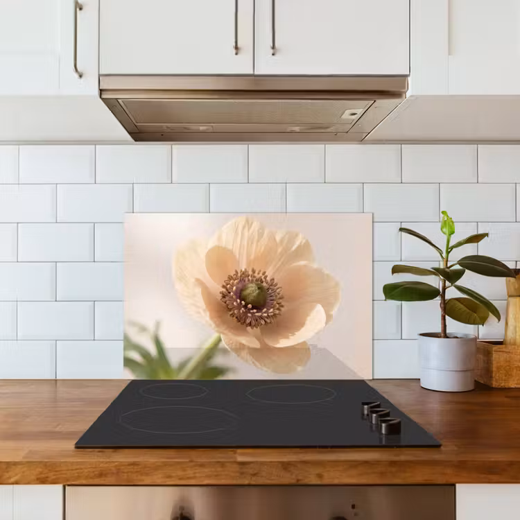 Spatscherm keuken - Bloem - Minimalistisch - Groen — 6