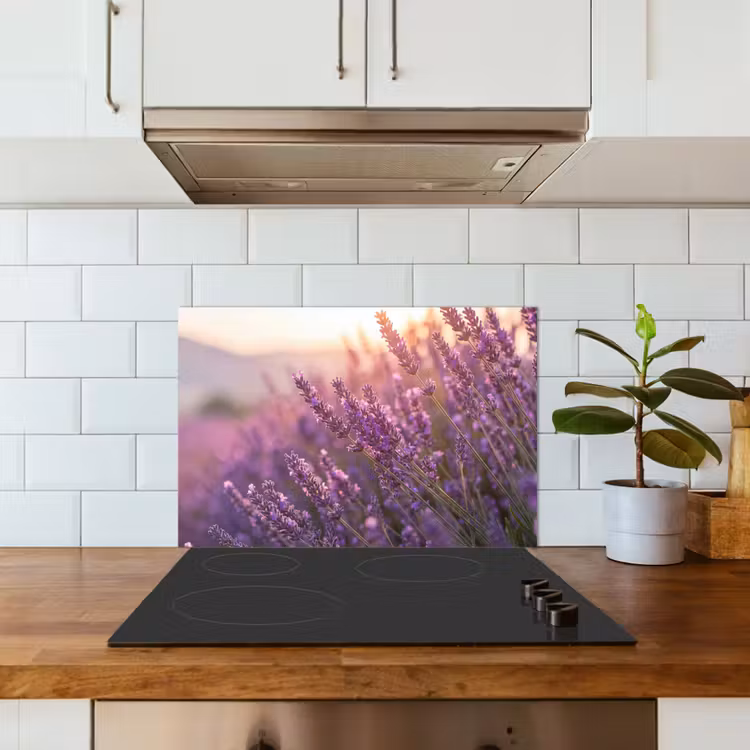 Spatscherm keuken - Lavendel - Paars - Zonlicht — 6
