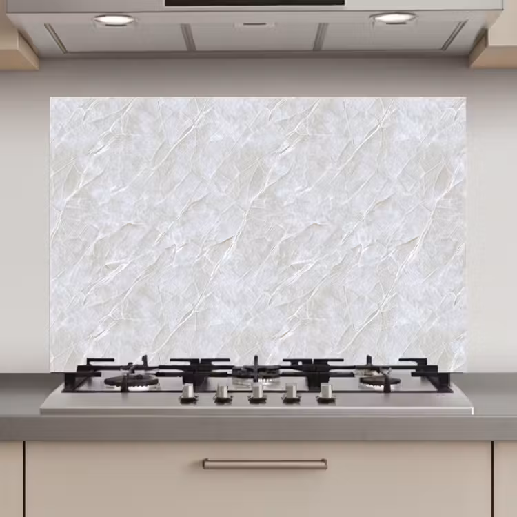 Spatscherm keuken - Oppervlakte - Textuur - Grijs — 1
