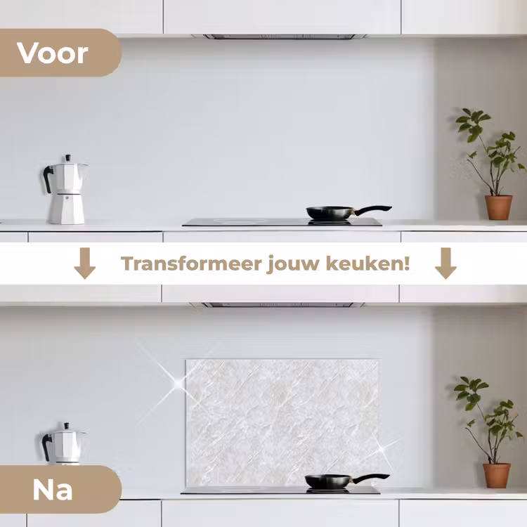 Spatscherm keuken - Oppervlakte - Textuur - Grijs — 3