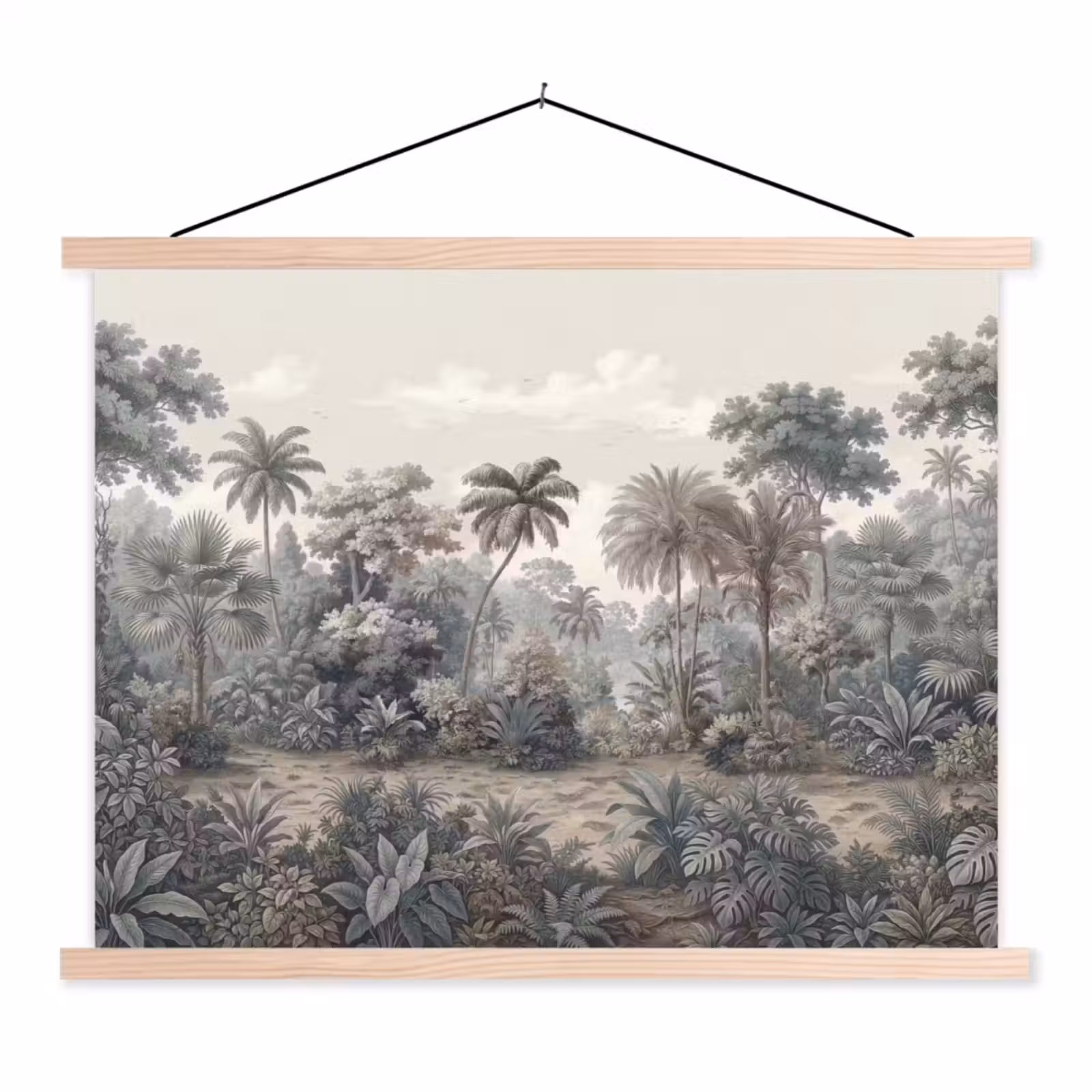 Schoolplaat - Tropisch - Landschap - Illustratie — 1