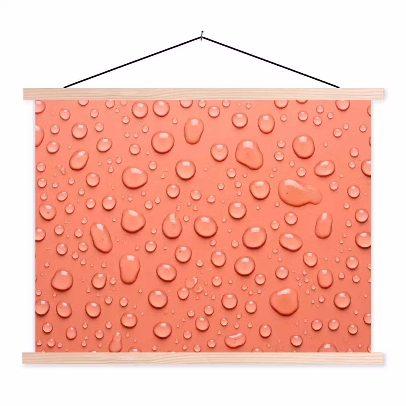 Schoolplaat - Water - Druppels - Roze — 1