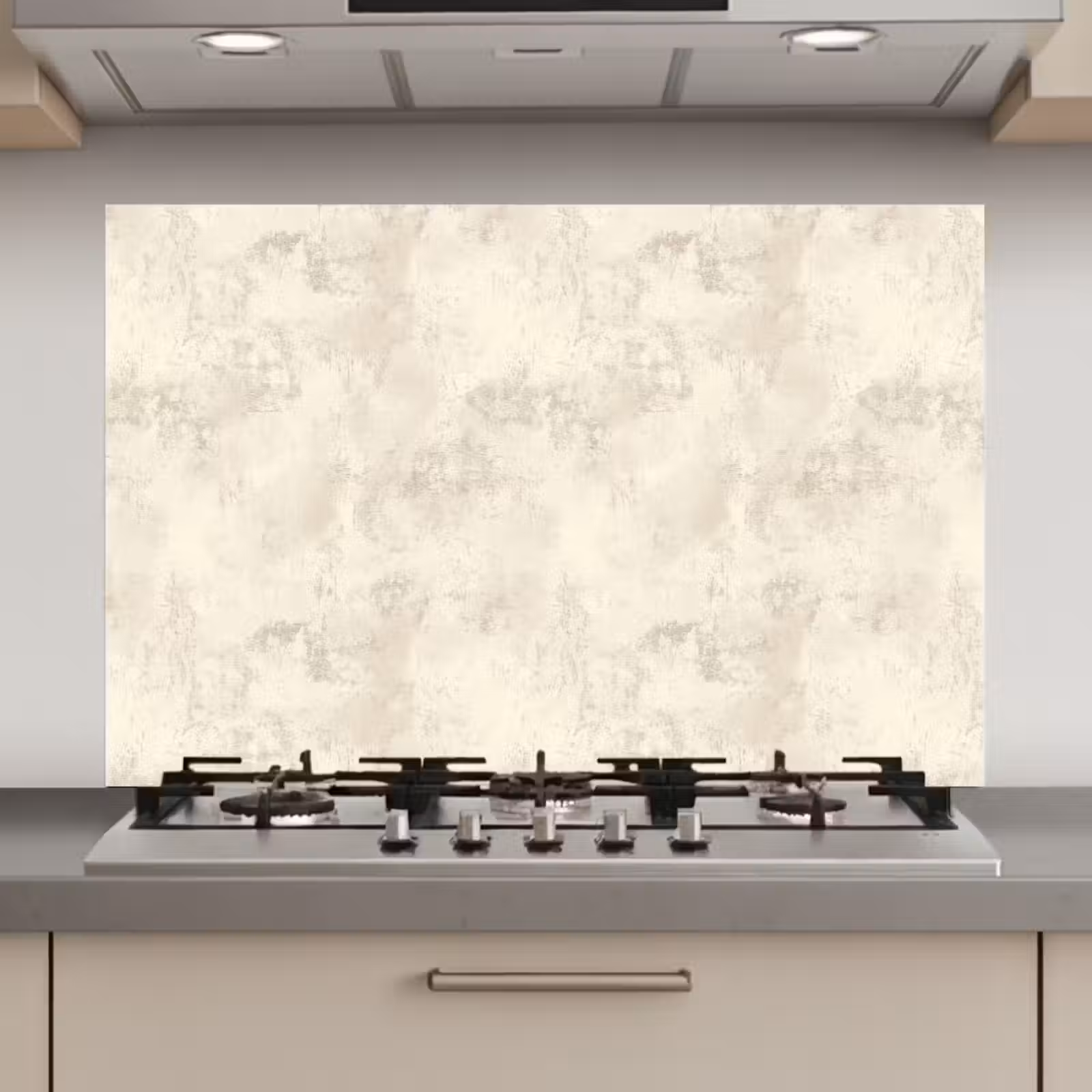 Spatscherm keuken - Patroon - Organisch - Beige — 1
