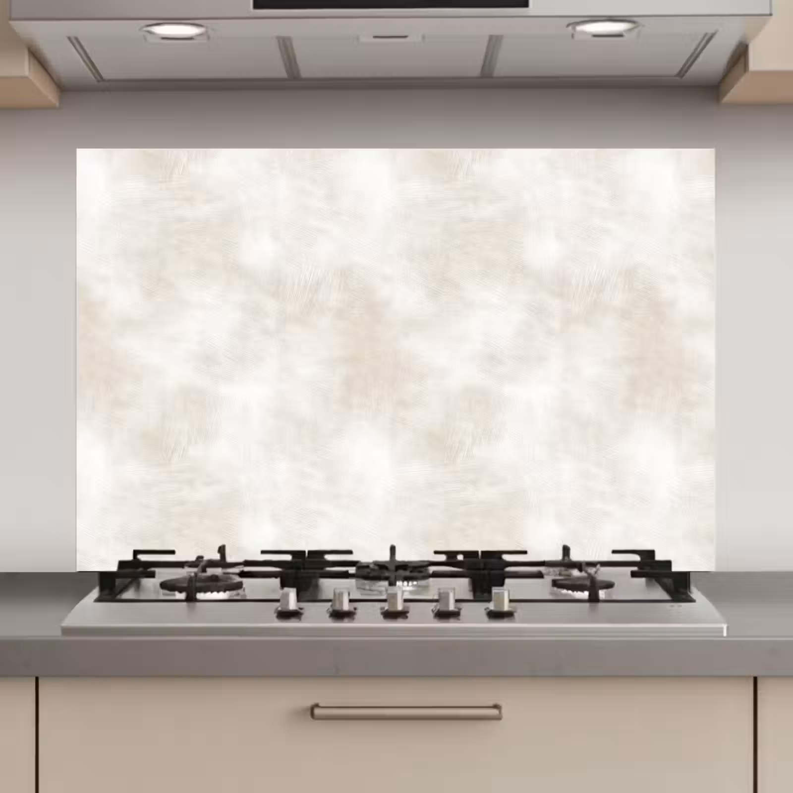 Spatscherm keuken - Subtiel - Structuur - Beige — 1