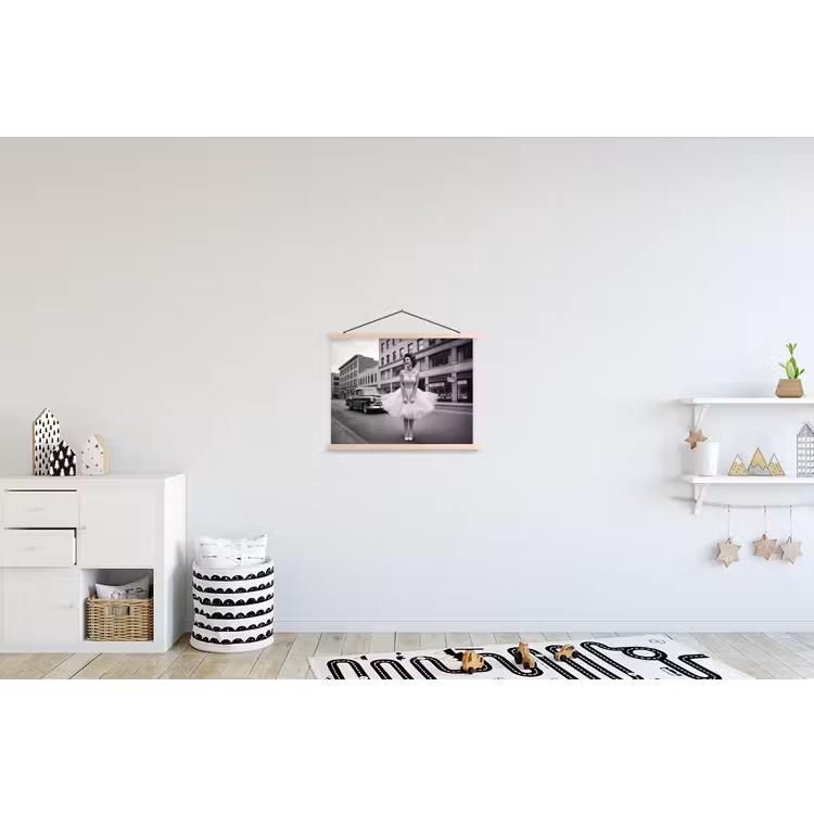 Schoolplaat - Retro - Vrouw - Zwart - Wit — 3