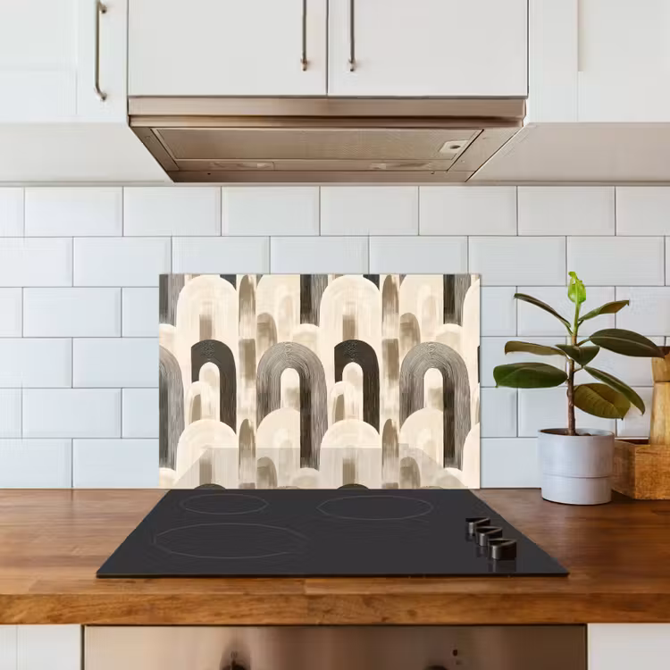 Spatscherm keuken - Abstract - Patroon - Bogen — 6