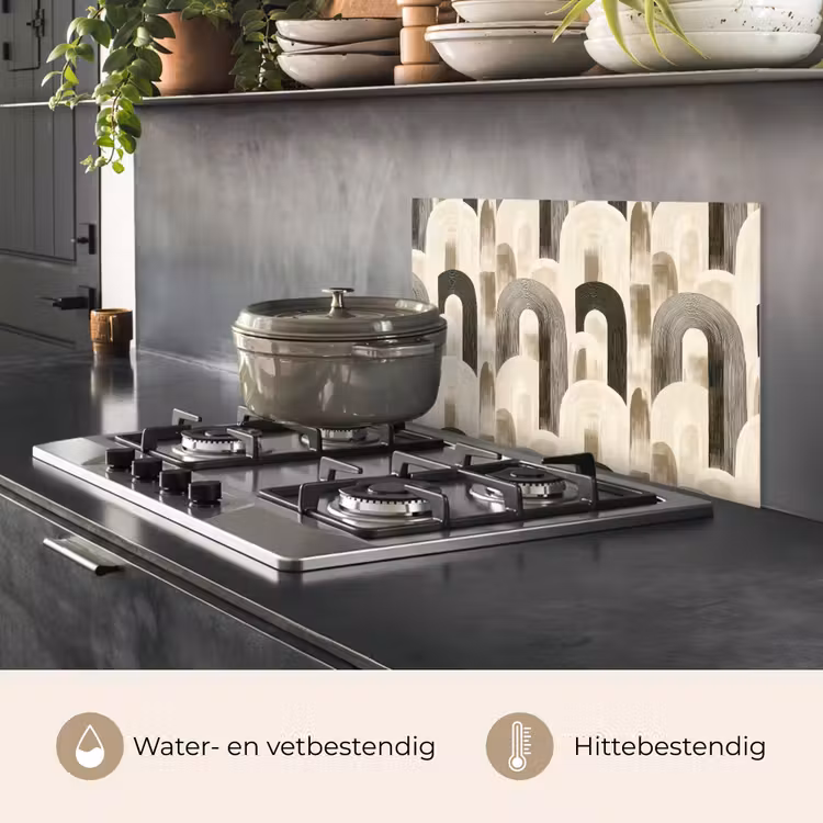 Spatscherm keuken - Abstract - Patroon - Bogen — 7