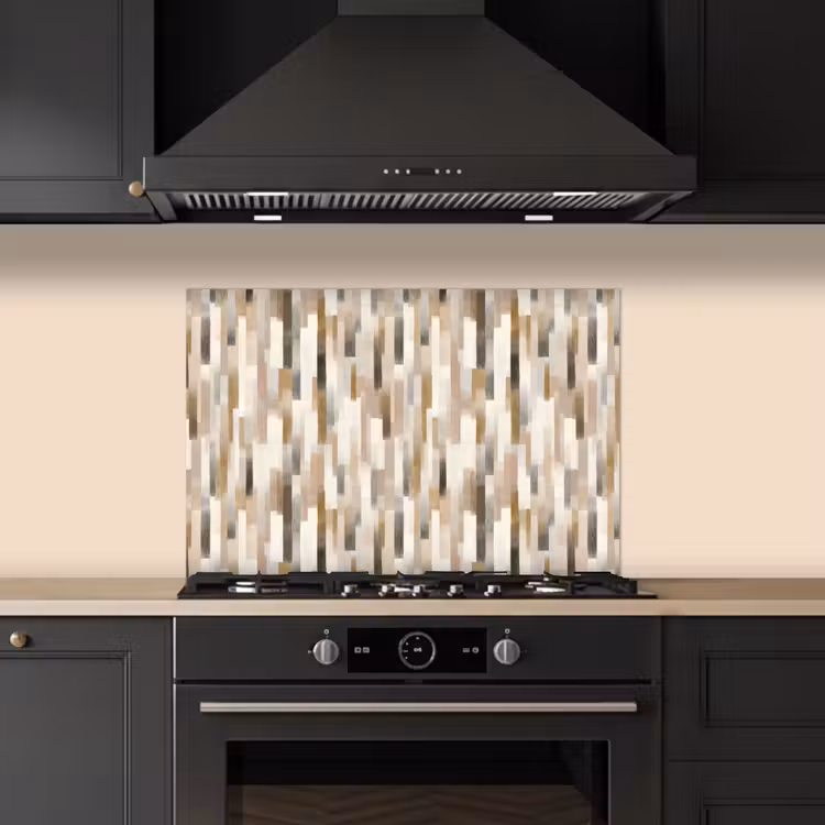 Spatscherm keuken - Abstract - Patroon - Kwaststreken — 2